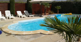 Piscine Chauffée Privée Fond Plat 9m Veigné Tours 11