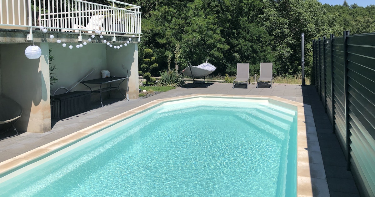 Belle Piscine Chauffée 8x4m à Osenbach Proche Colmar