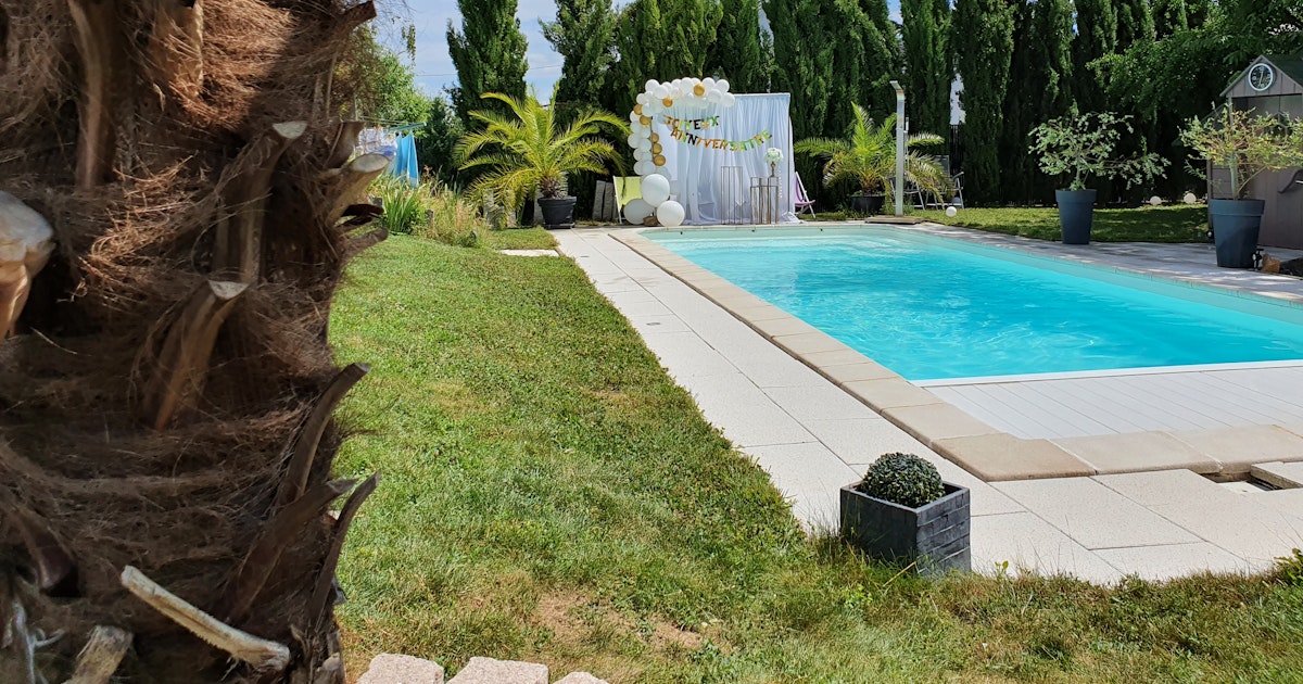Piscine Chauffée et Spa à Mittelschaeffolsheim 9.5m x 4m