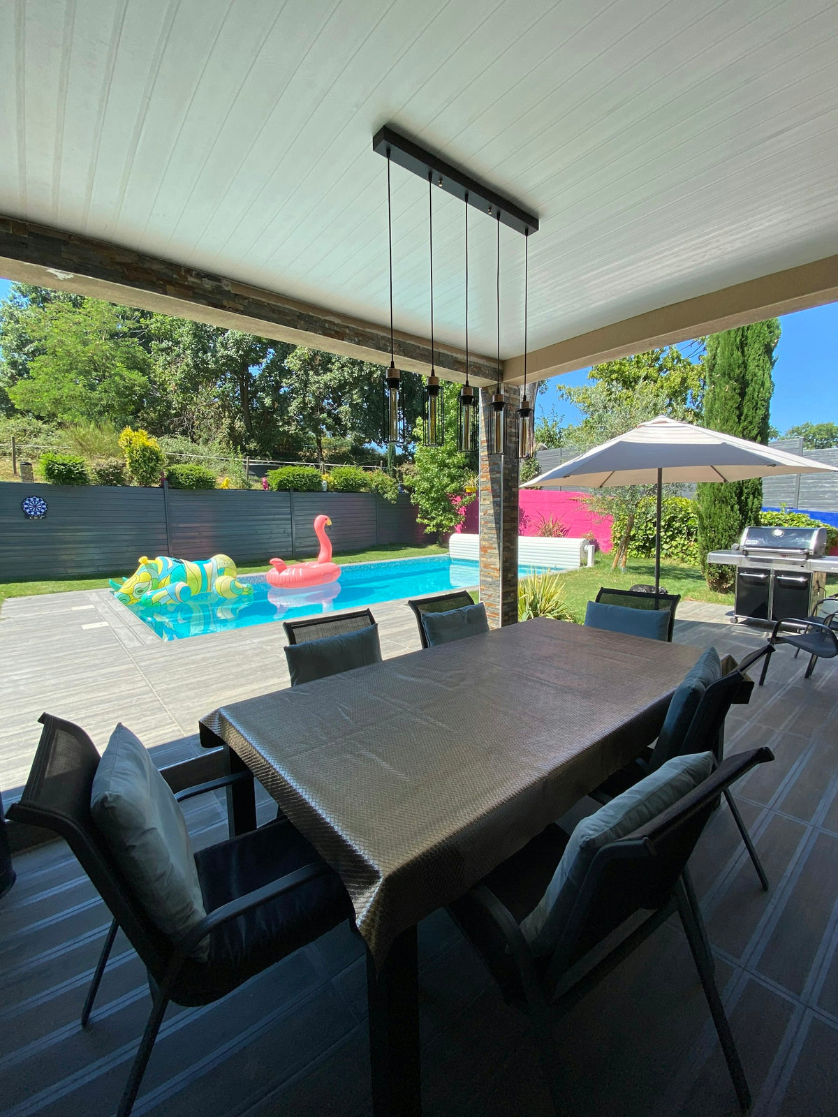 Piscine Privée Chauffée 4x8m à Civrieux-d'Azergues, Lyon