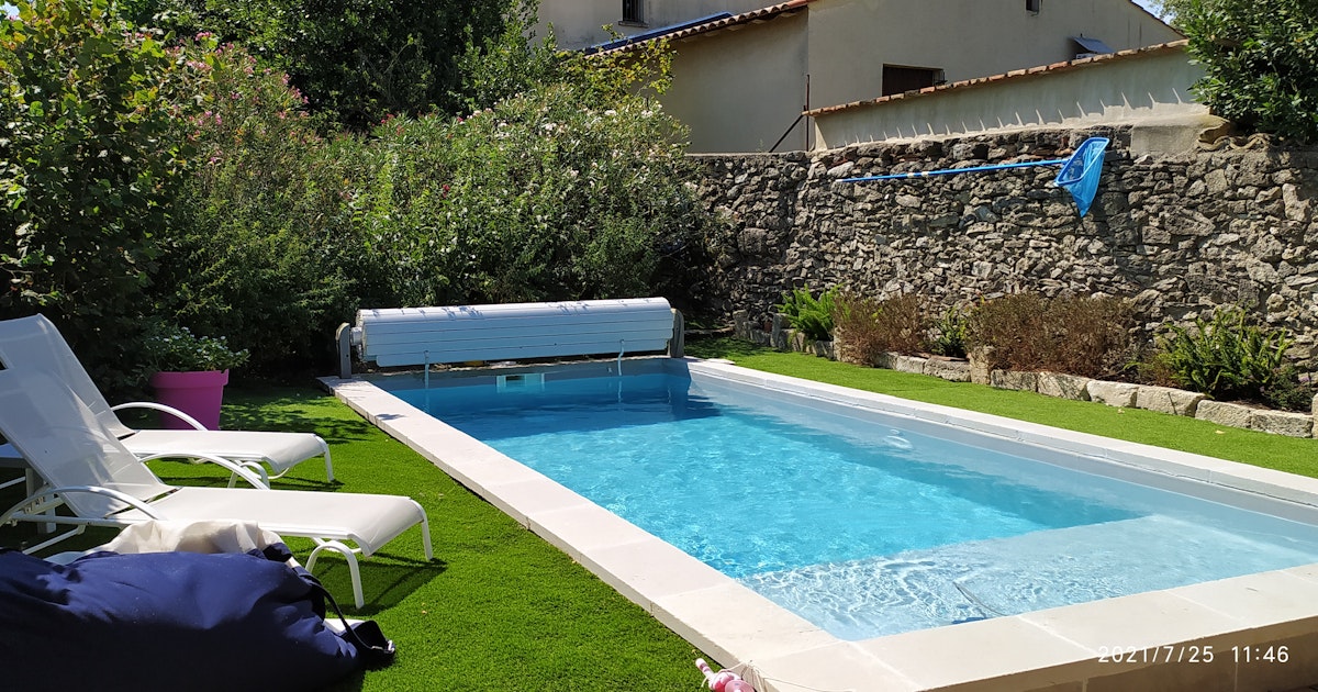 Piscine Privée 3mx7m avec Plage Enfants à Pignan