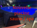 Piscine Privée Couverte Chauffée avec Spa et Sauna à Moëlan-sur-Mer 1