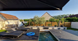 Belle Piscine Carrelée avec Nage à Contre-Courant et Jacuzzi à Bretenière 7