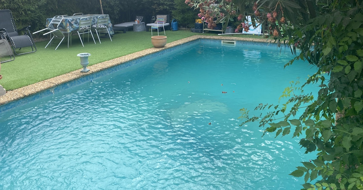 Piscine 8x4 dans Petit Jardin Arboré à Marseille