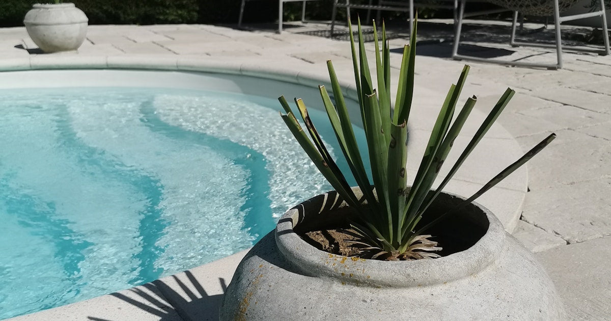 Belle Piscine au Sel à l'Abri des Regards Vinay