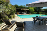 Piscine Privée avec Terrasse et Guinguette à Périssac 6