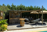 Piscine Privée avec Terrasse et Guinguette à Périssac 3