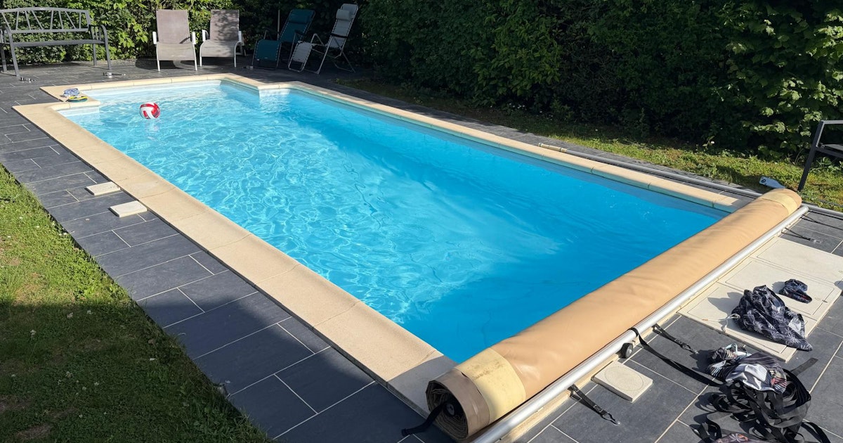 Piscine à Cesson (77) 3x7m Chauffée avec Transats