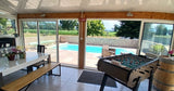 Piscine Privée avec Véranda et Vue Montagnes à Pontacq 1