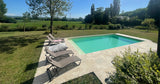 Piscine Chauffée Privée à Estrablin avec Pergola et Jardin 1